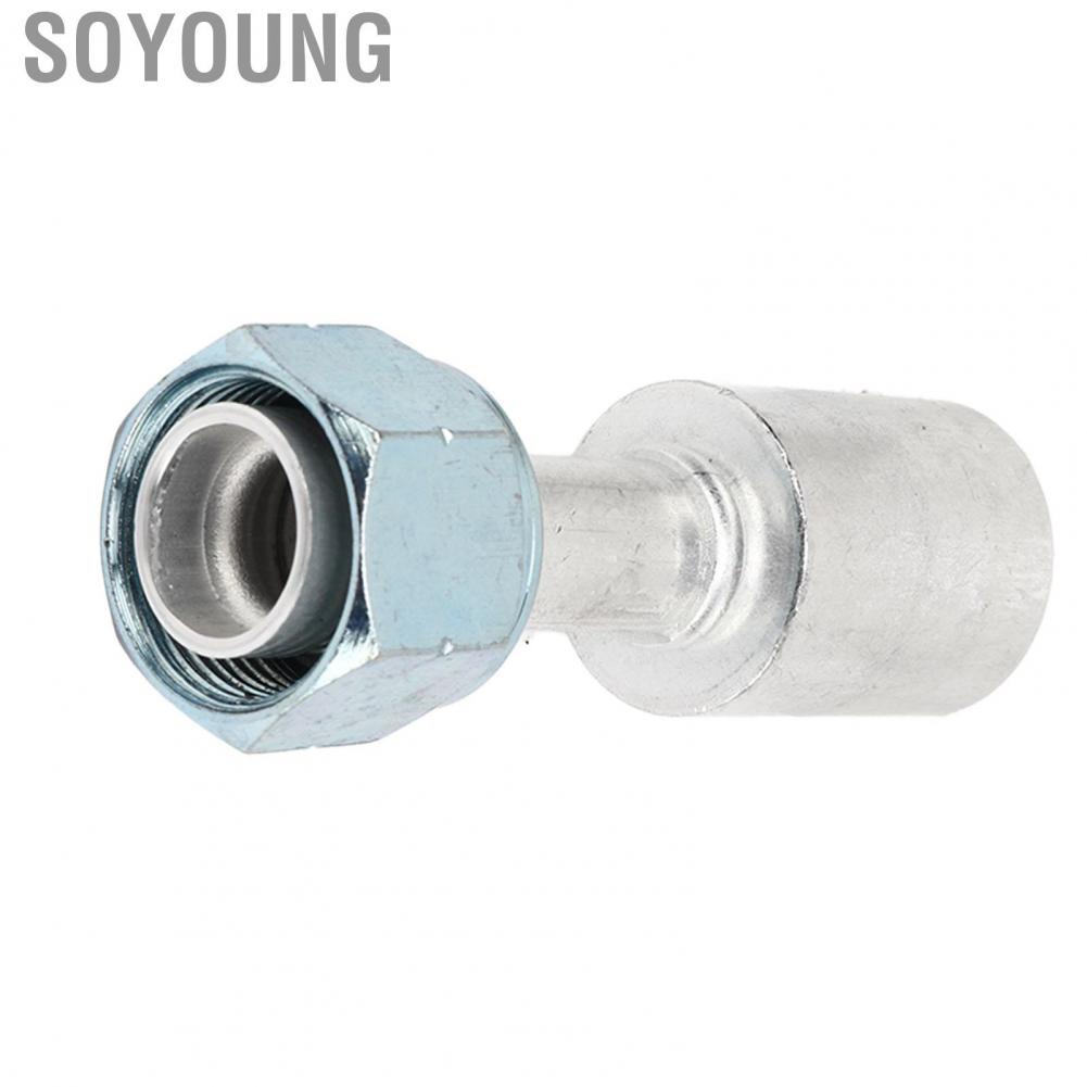 Soyoung Car Air Conditioner Connector  5/8in Exquisite Appearance Conditioning Pipe 10PCS Straight 180° for Truck