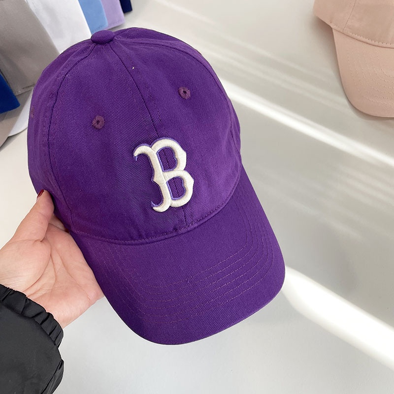 Mũ Lưỡi Trai Cotton Thêu Chữ LA Thời Trang Cho Nam Nữ