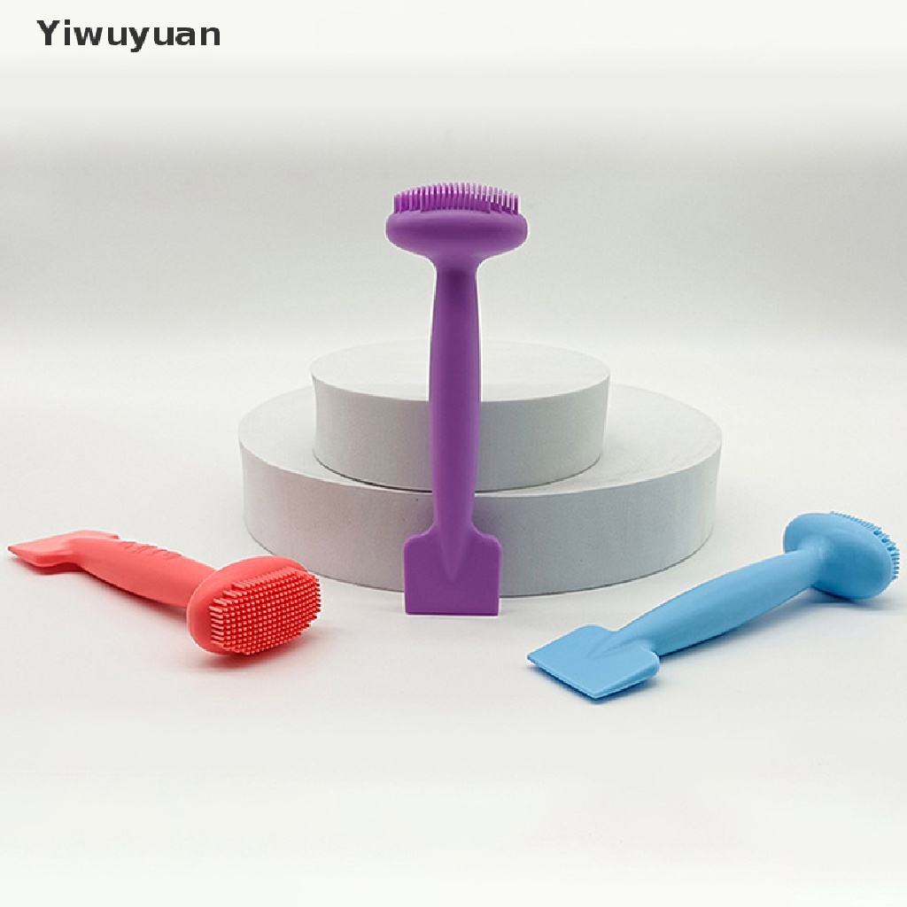 1 Cọ Rửa Mặt Silicone Hai Đầu Mềm Mại Yiwuyuan
