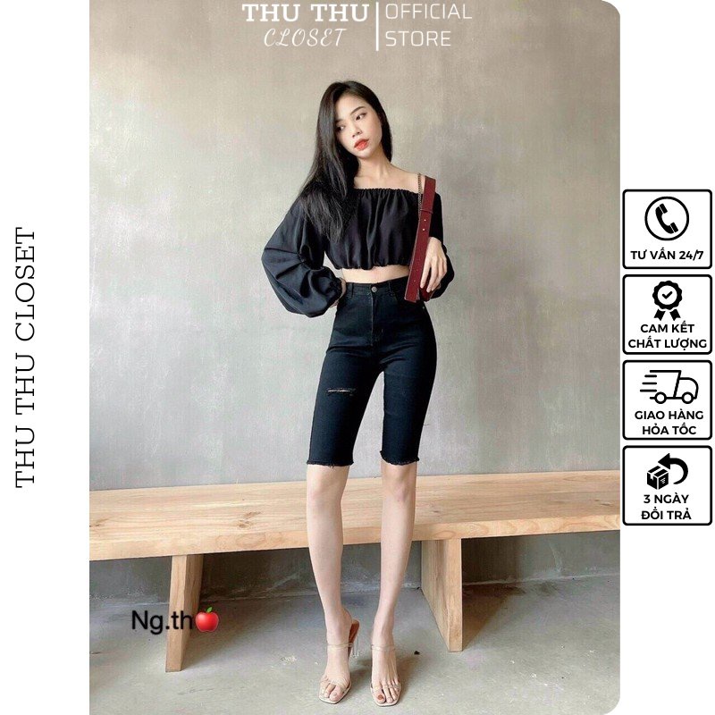 😍 Quần bò đen ngố size S M L