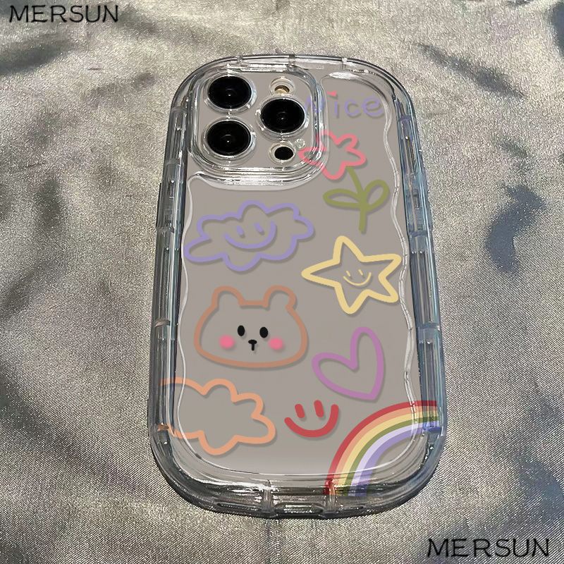 ✅Ốp Điện Thoại Mềm Trong Suốt Chống Sốc In Họa Tiết Graffiti Cho Iphone 13 8pxr / / 11127 promax 14 / xs CT8N