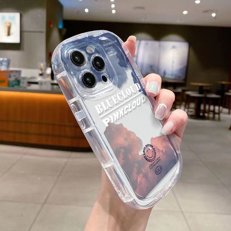 ✅Ốp Điện Thoại Mềm Trong Suốt Chống Sốc In Chữ Tiếng Anh / Đám Mây Cho Iphone 13 Xr12Xs8P 117iPhone14promax / PLGC