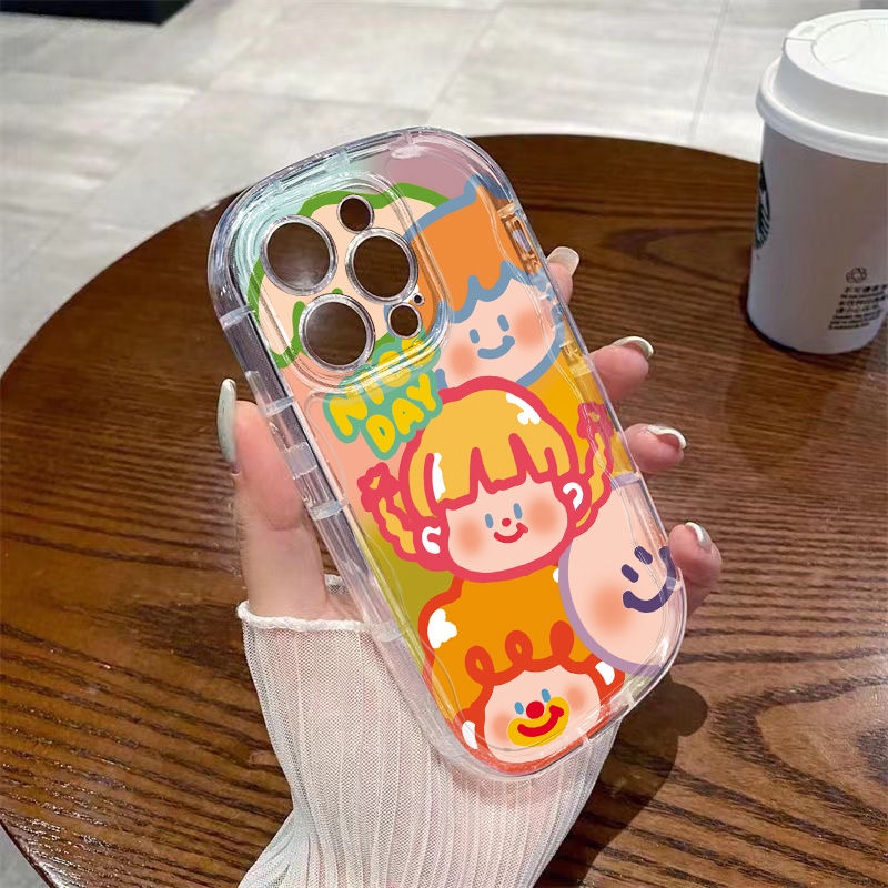 ✅Ốp Điện Thoại Mềm Trong Suốt Chống Sốc Họa Tiết graffiti Cho Iphone 14 xr 12 Xs13118PPromax 7