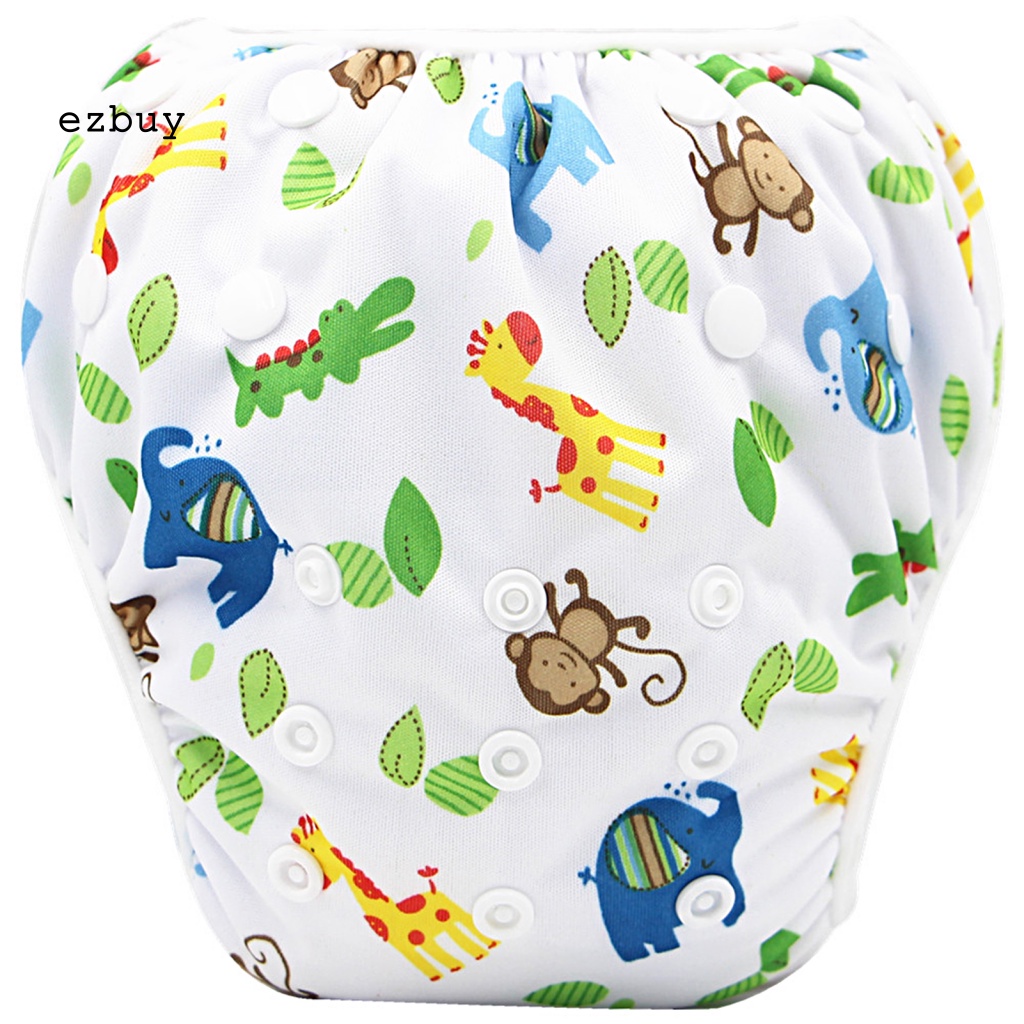 Quần Bơi Lưng Cao Thoáng Khí Chống Tràn In Họa Tiết Hoạt Hình Dễ Thương Cho Bé