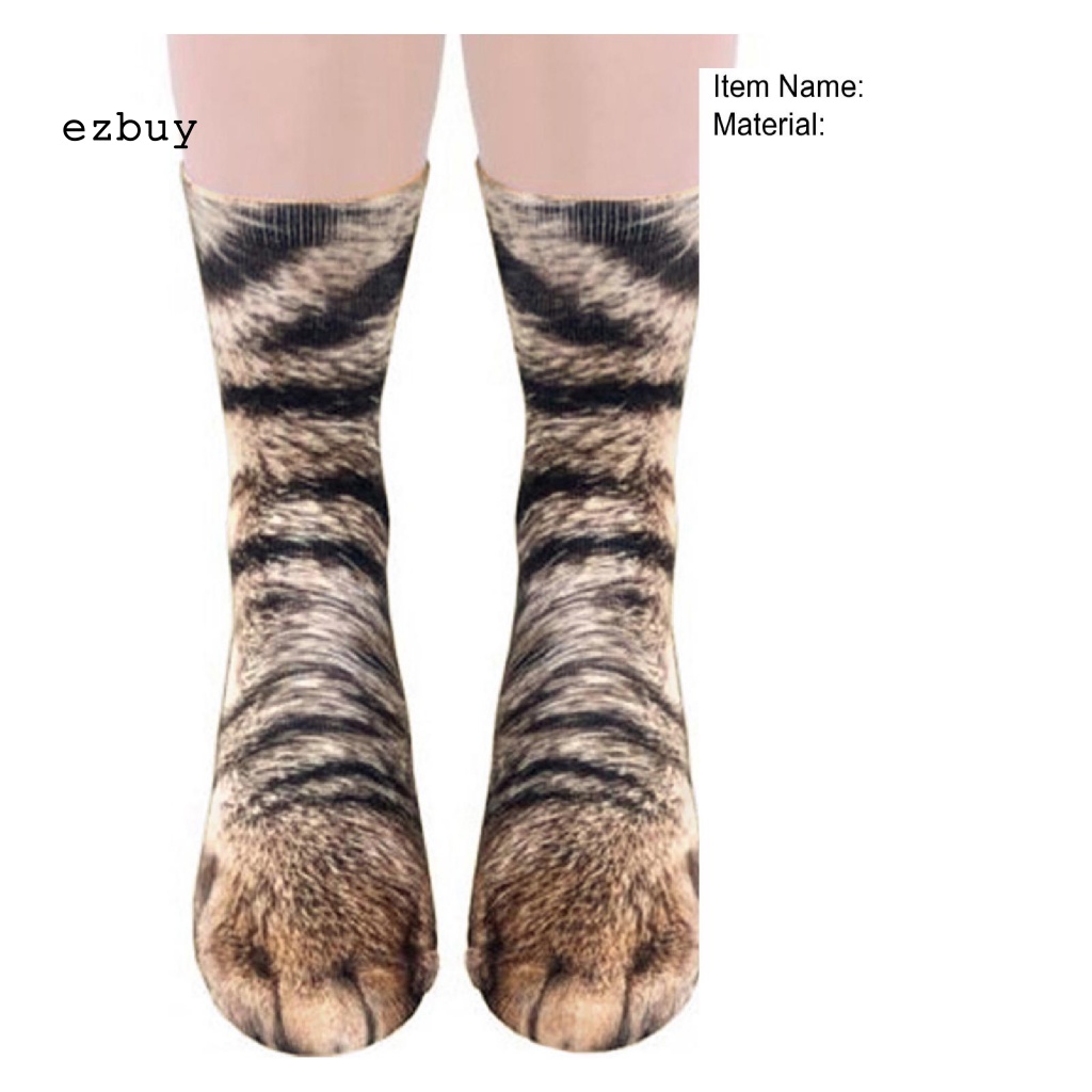 Vớ Co Giãn Thoáng Khí In Hình Móng Vuốt Động Vật 3D Vui Nhộn Cho Người Lớn Và Trẻ Em