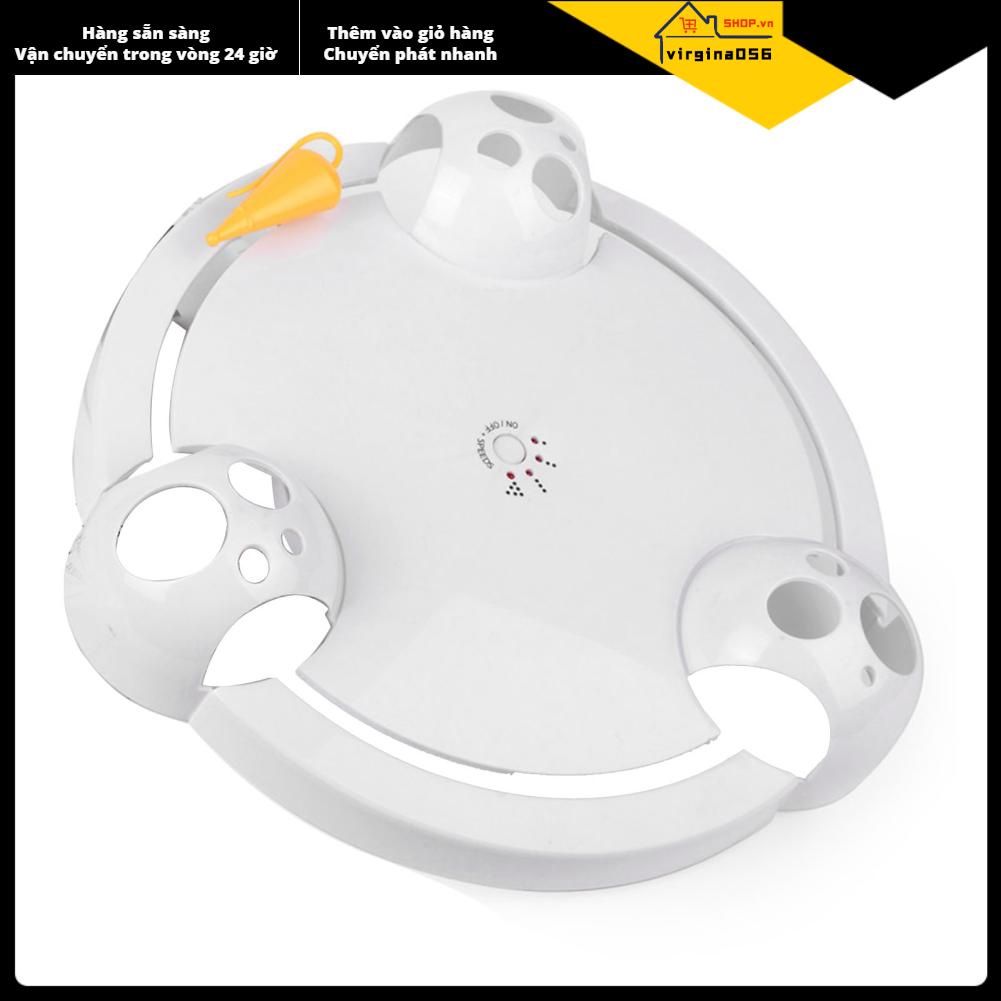 Đồ Chơi Vòng Xoay Bắt Chuột 3 Lỗ Tùy Chỉnh Tốc Độ Tiện Dụng Cho Mèo Cưng