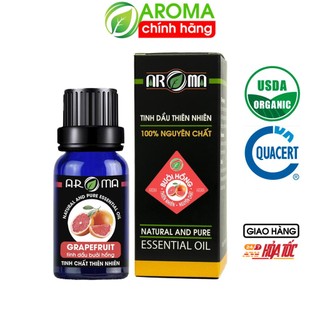 Tinh dầu Bưởi hồng AROMA Grapefruit Essential Oil, tinh dầu thơm phòng, thơm tóc, thư giãn