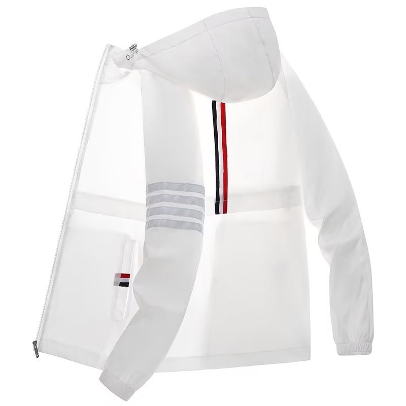 Áo khoác AOKANG có mũ trùm đầu phối khóa kéo chống nắng không phai màu phong cách harajuku thời trang trẻ trung cho nam