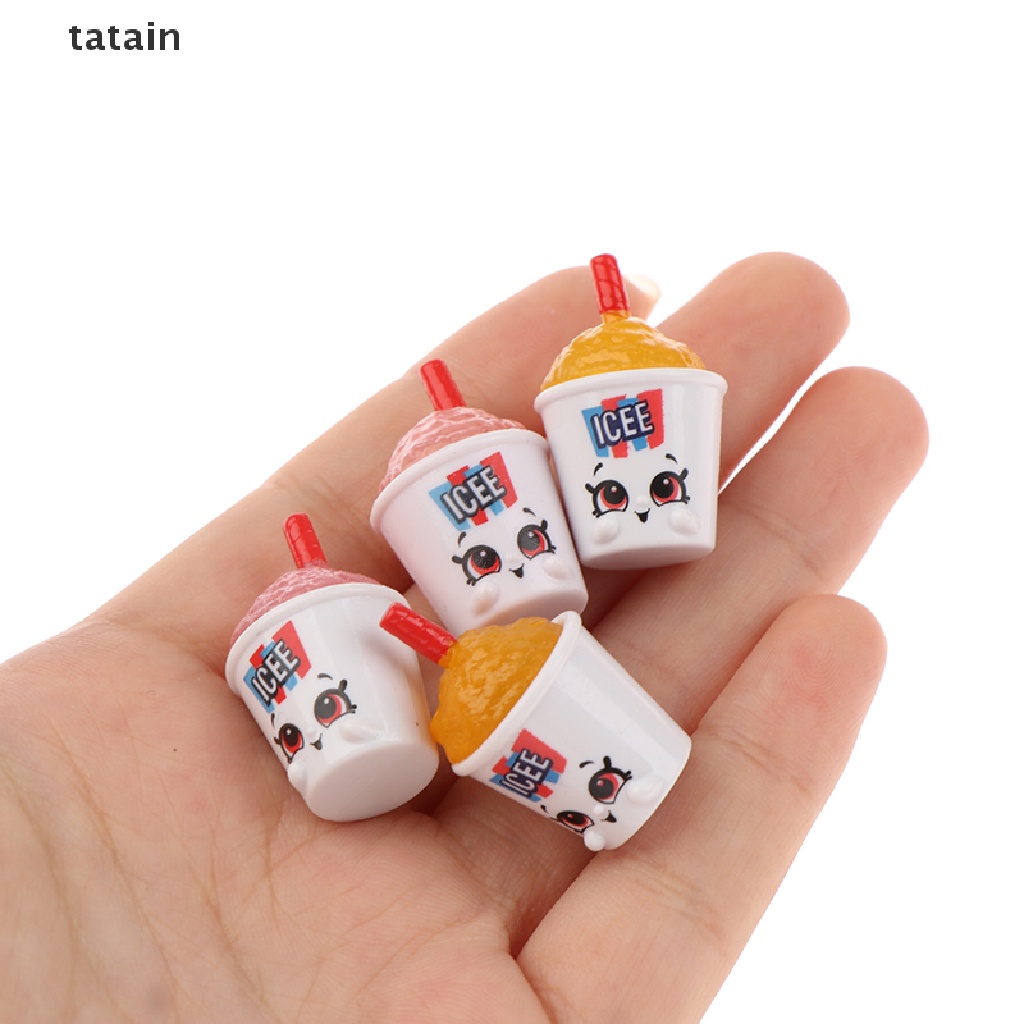Set 2 Ly Uống Nước Có Ống Hút Trang Trí Nhà Búp Bê