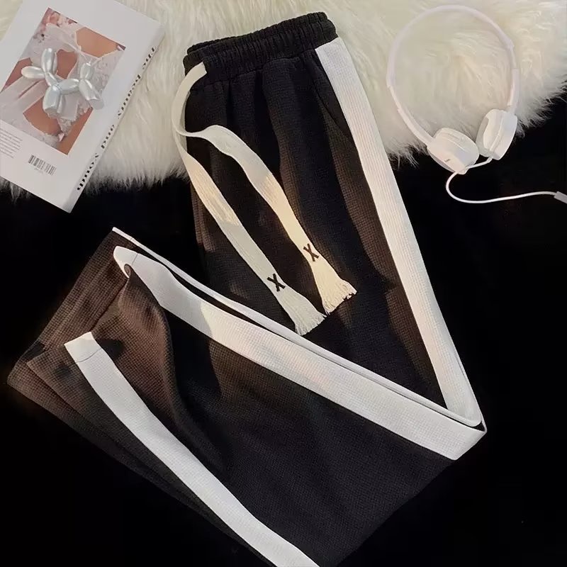 Quần ống rộng Màu Tương Phản Phong Cách Hàn Quốc Thời Trang Xuân Hè Mới Cho Nam