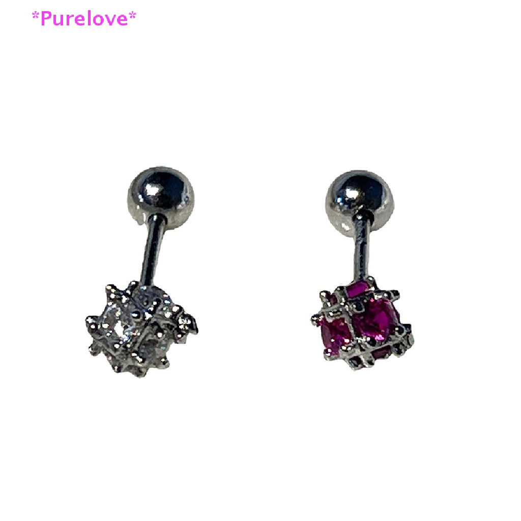 1 Đôi Khuyên Tai Đính Đá Zircon Thời Trang Cho Nữ Mới