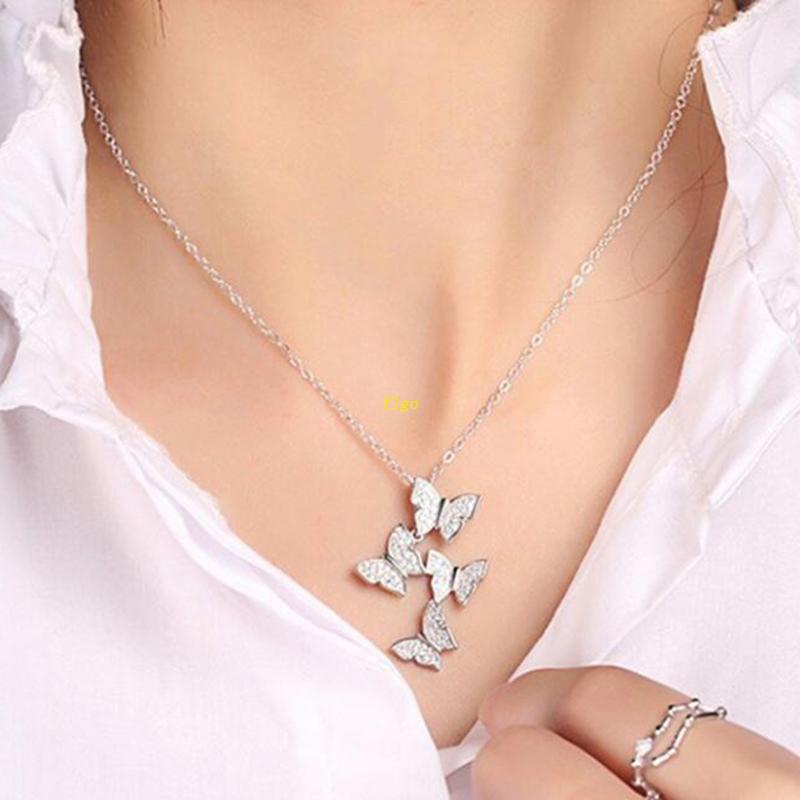 Vòng Cổ Choker 4 Mặt Kim Cương Tinh Tế Cho Nữ