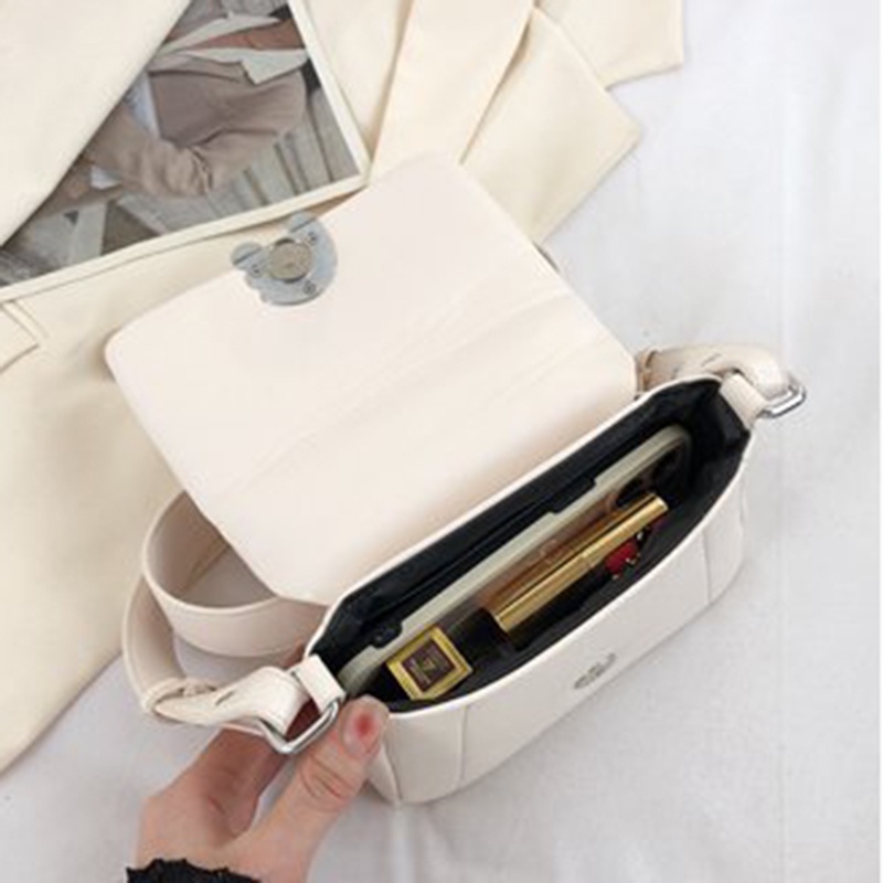 Ielgy Túi Đeo Vai / Đeo Chéo Hình Vuông Có Khóa Cài Chất Lượng Cao Thiết Kế Di Động Cho Nữ