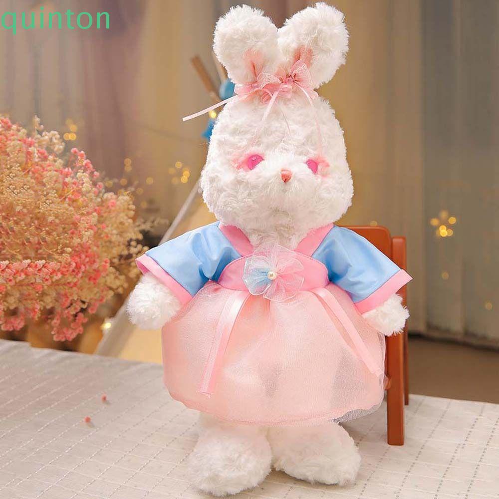 Thỏ Nhồi Bông Mặc Váy Hán Phục Mềm Mại Xinh Xắn
