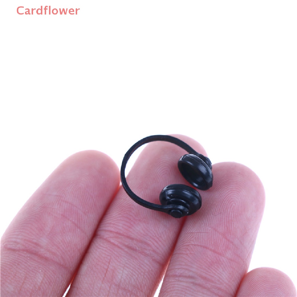 Tai Nghe Màu Đen Phụ Kiện Nhà Búp Bê 1 / 12 Mới