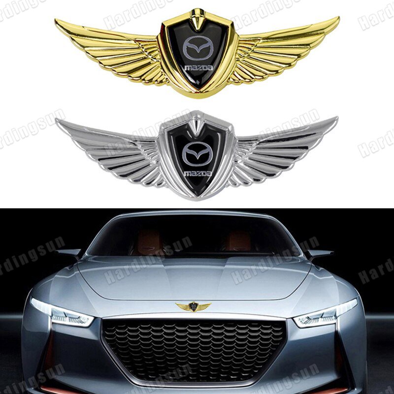 Logo Hình Đôi Cánh Thiên Thần Bằng Kim Loại Trang Trí Mui Xe Mazda 2 3 5 6 323 626 Rx8 Mx3 Mx5 Cx9 Cx7 Cx5 Protege