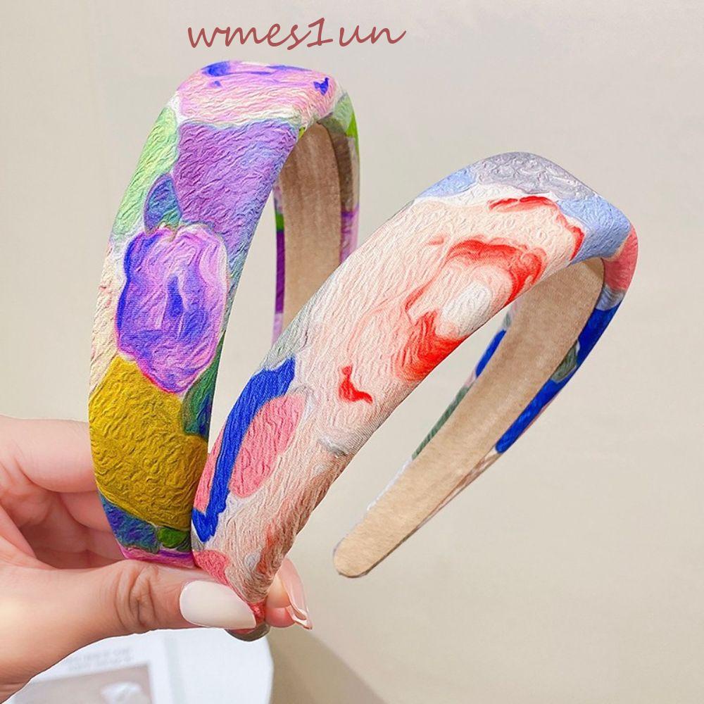 Băng Đô Cài Tóc Bằng Xốp Nhiều Màu Thời Trang WMES15H Cho Nữ