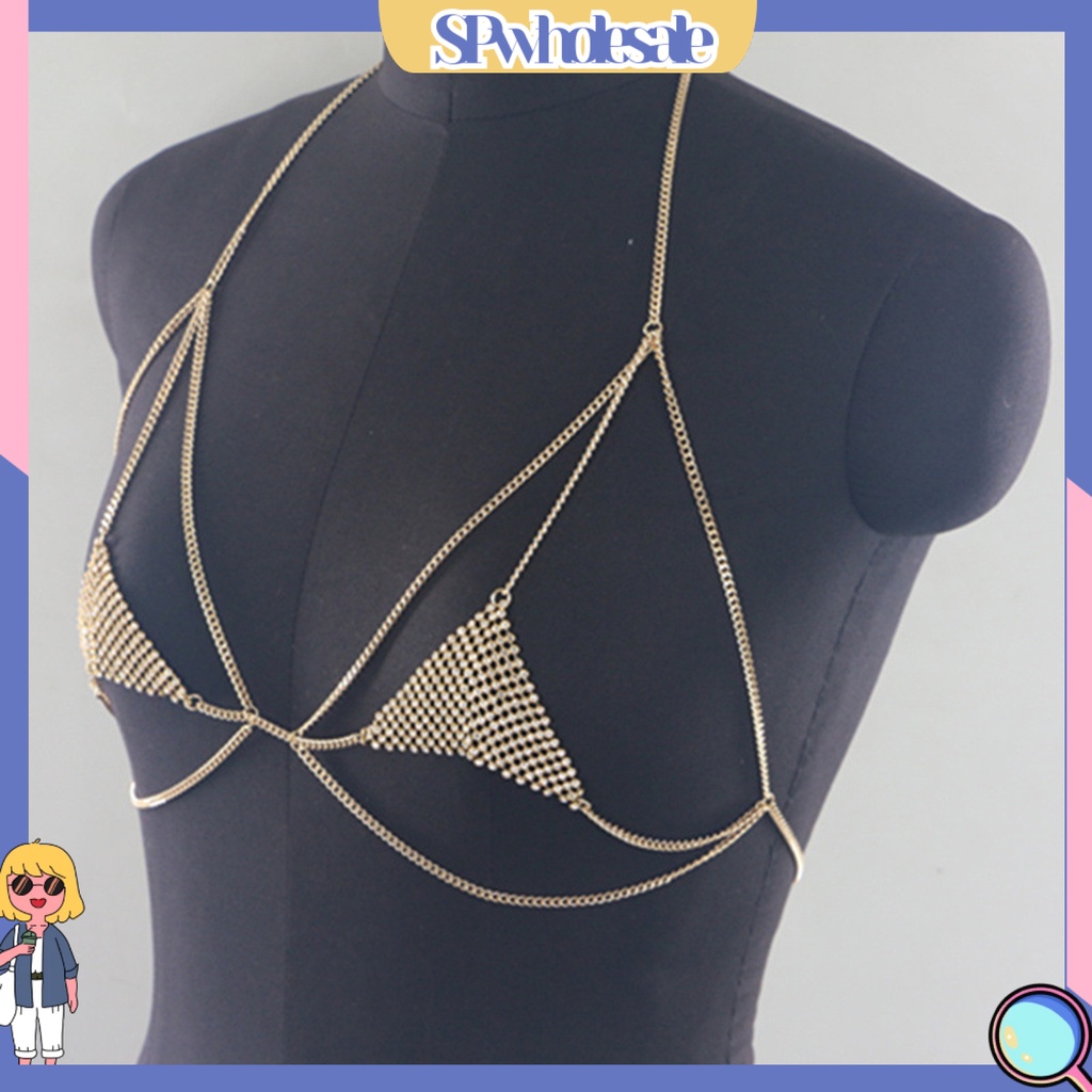 &lt;SPwholesale&gt; Vòng cổ Cơ Thể Hai Lớp Đính Đá Thời Trang Dự Tiệc Cho Nữ