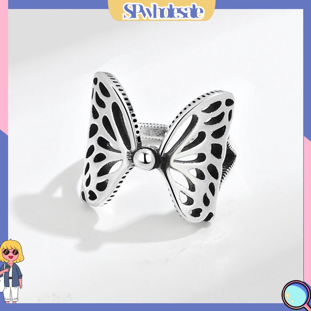 <SPwholesale> Nhẫn Hở Hình Bướm Bằng Đồng Phong Cách Hip hop