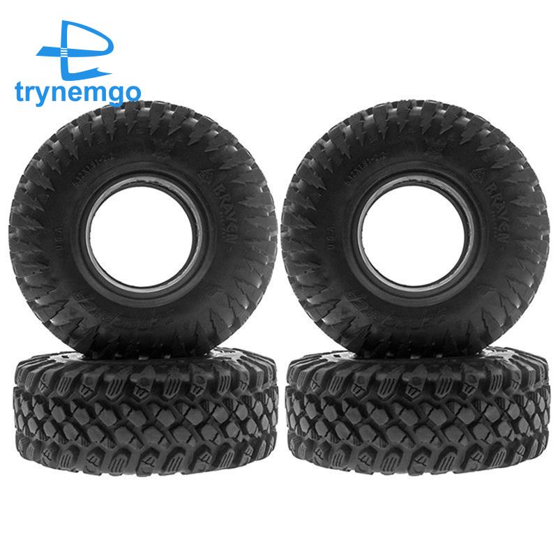 Bộ 4 Bánh Xe Cao Su 128mm 2.2 Cho Xe Điều Khiển Từ Xa Axial SCX10 Wraith RR10 Capra Traxxas TRX4 YK4802 1 / 10