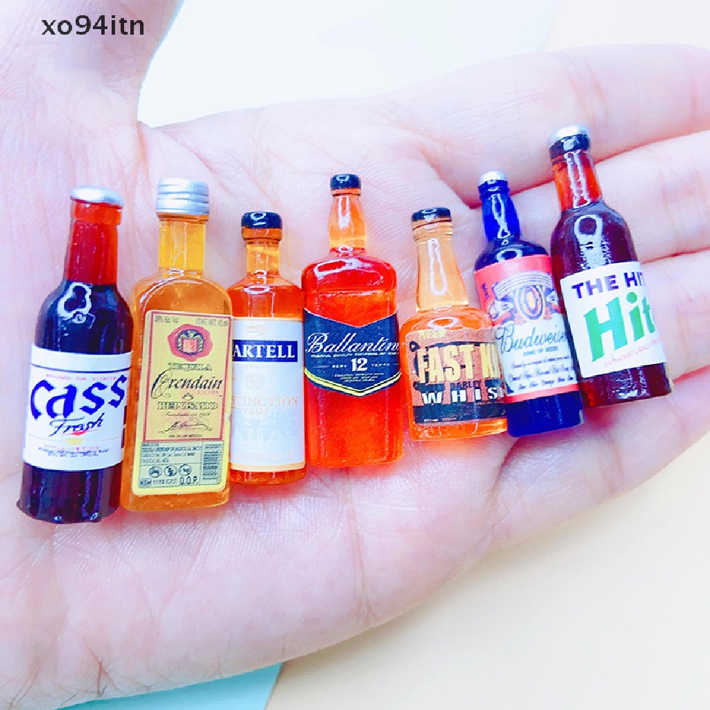 Set 5 Chai Nước Mini Đồ Chơi Cho Nhà Búp Bê