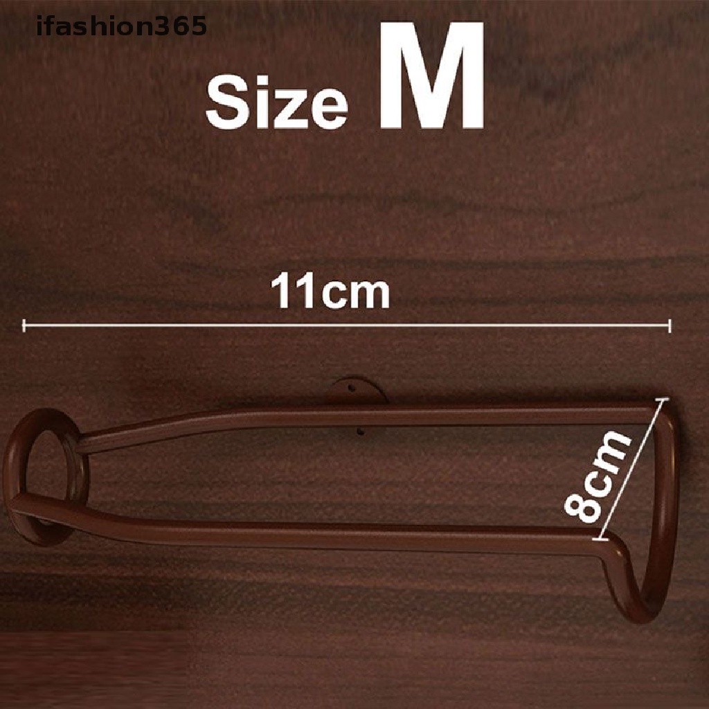 Giá Đỡ Trưng Bày Chai Rượu Gắn Tường Bằng Sắt Tiện Dụng Chất Lượng Cao ifashion365