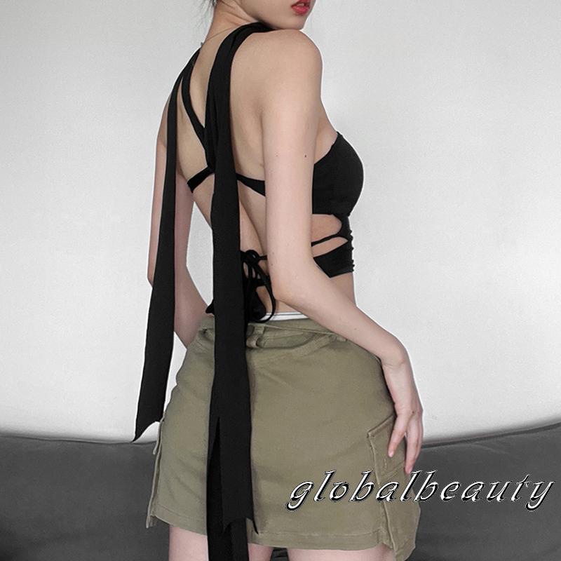 Áo Thun Không Tay Cổ Chữ V Màu Trơn Họa Tiết Hoa Dành Cho Nữ