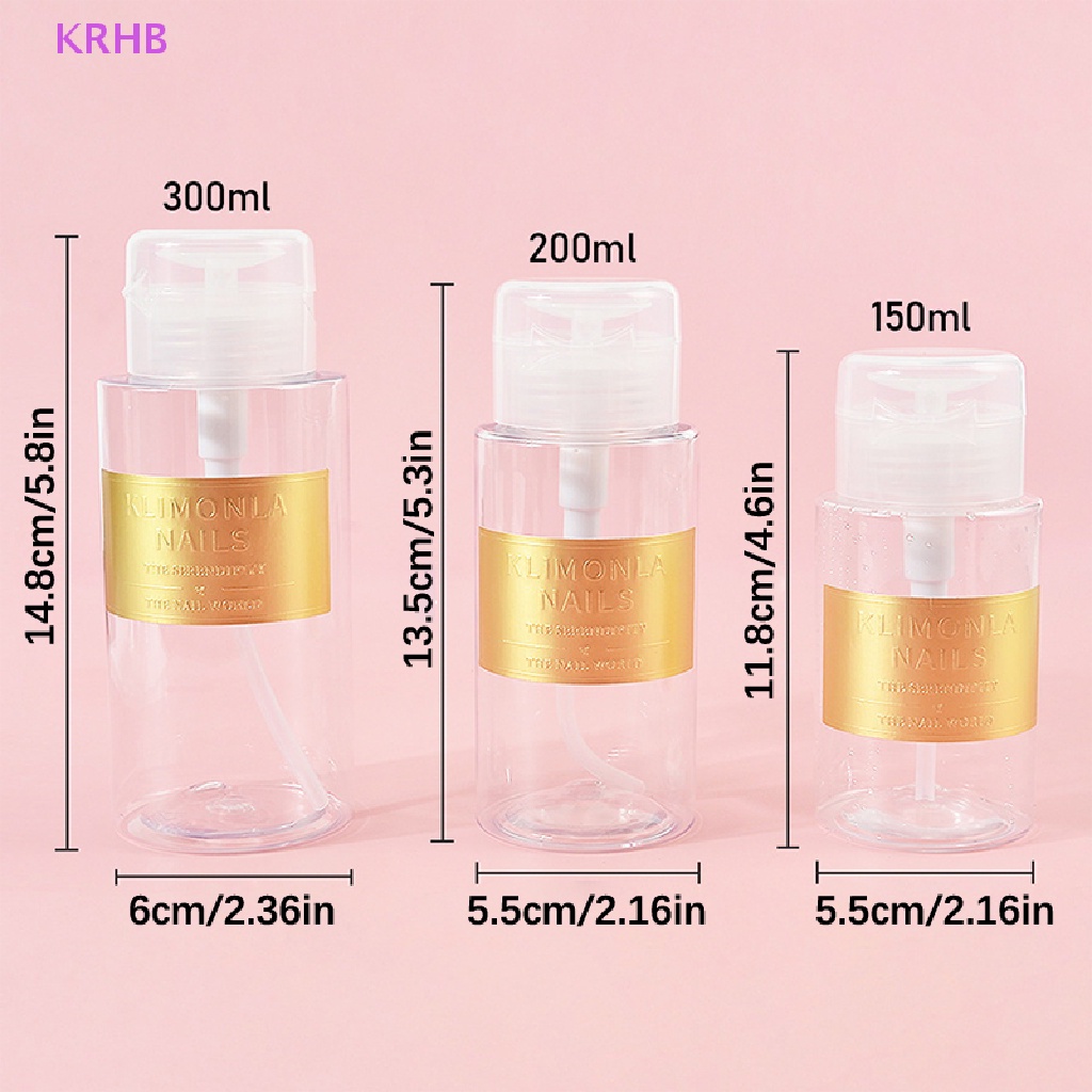 Chai Rỗng Đựng Dung Dịch Vệ Sinh Móng Tay 150 / 200 / 300ml Mới