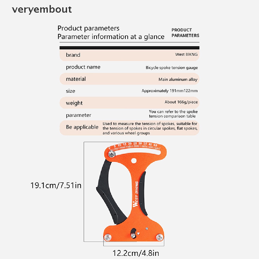 Dụng Cụ Đo Độ Căng Căm Xe Đạp Leo Núi Chuyên Dụng