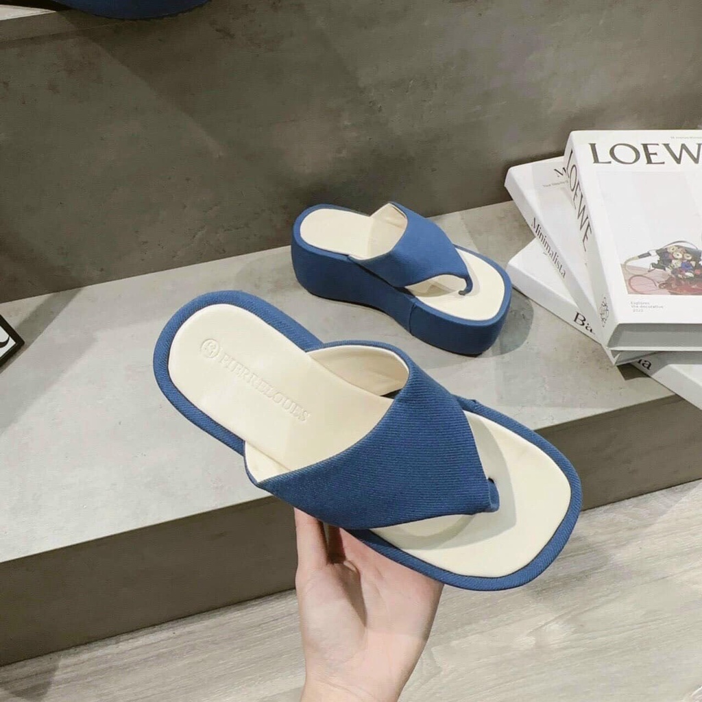 Dép xuồng quai bản chất Jeans siêu đẹp