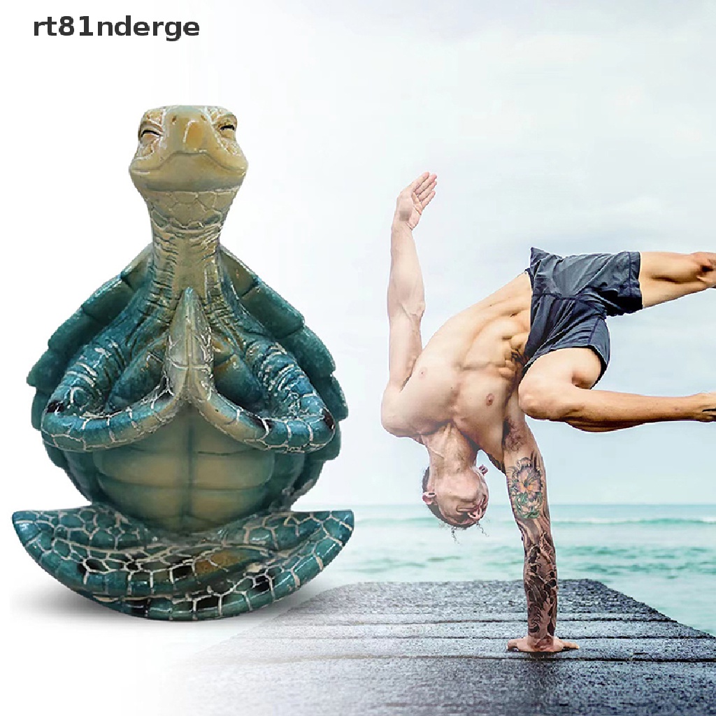 Ge Meditag Bức Tượng Rùa Biển Thu Nhỏ Điêu Khắc Sân Vườn Tập Yoga Pose n