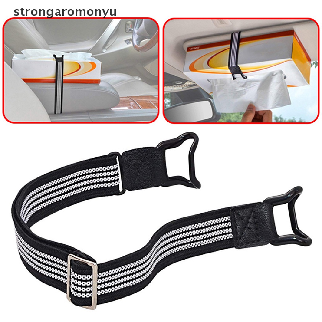 Giá Đỡ Khăn Giấy Co Giãn Gắn Tấm Che Nắng Xe Hơi Tiện Dụng