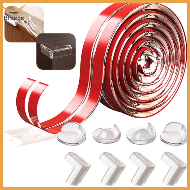 Cuộn Dây Bọc Cạnh Bàn / Tủ Nội Thất 6m Trong Suốt Chống Va Chạm Bảo Vệ An Toàn Cho Bé