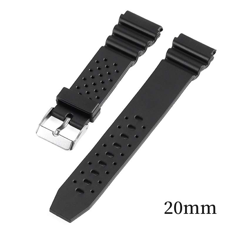 Dây Cao Su Silicone Thay Thế Cho Đồng Hồ Điện Tử 18mm 20mm 22mm