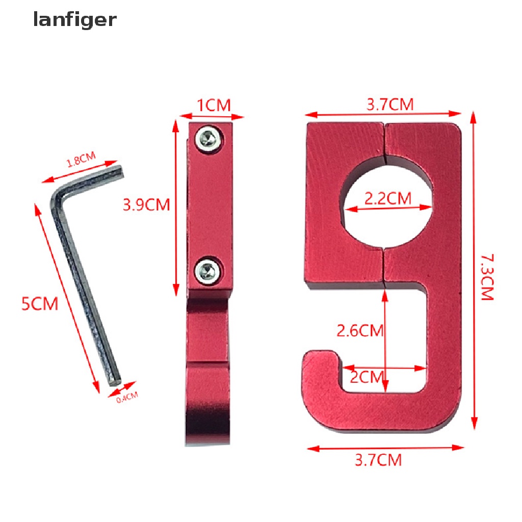 Móc Treo Đồ Gắn Tay Lái Xe Máy Lanf Đa Năng Loại 69 69 Bằng Hợp Kim Nhôm