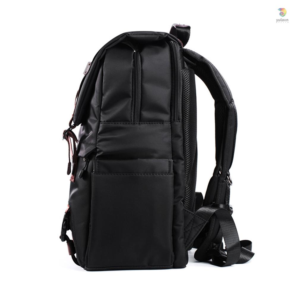 Túi Đựng Máy Ảnh 15.6in Màu Đen Chống Mưa Có Dây Đeo Cho SLR DSLR