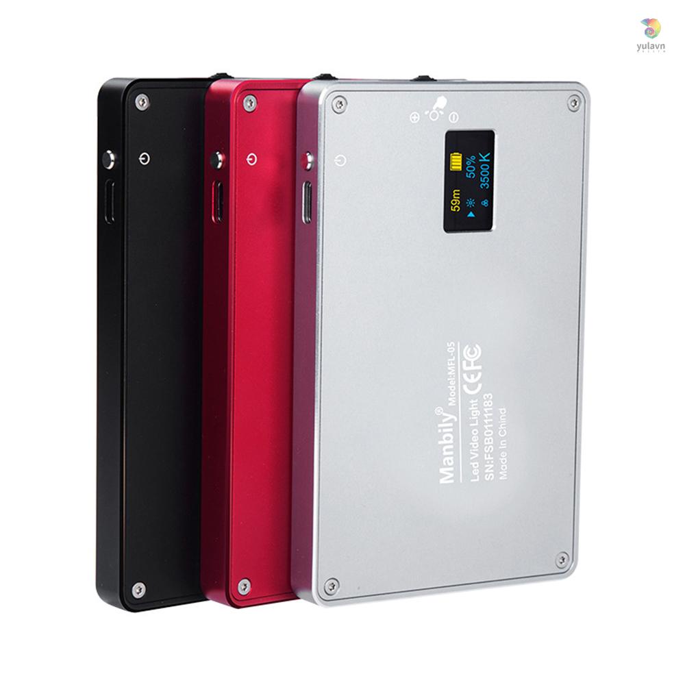 Đèn Từ Tính 8W Cổng USB Có Thể Điều Chỉnh Độ Sáng / Thay Đổi Màu Sắc Theo Nhiệt Độ Cho Máy Ảnh Manbily 8W