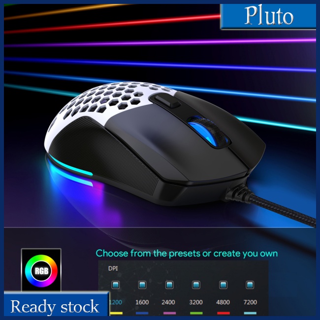 Mới Chuột Chơi Game Có Đèn Nền RGB 7200dpi