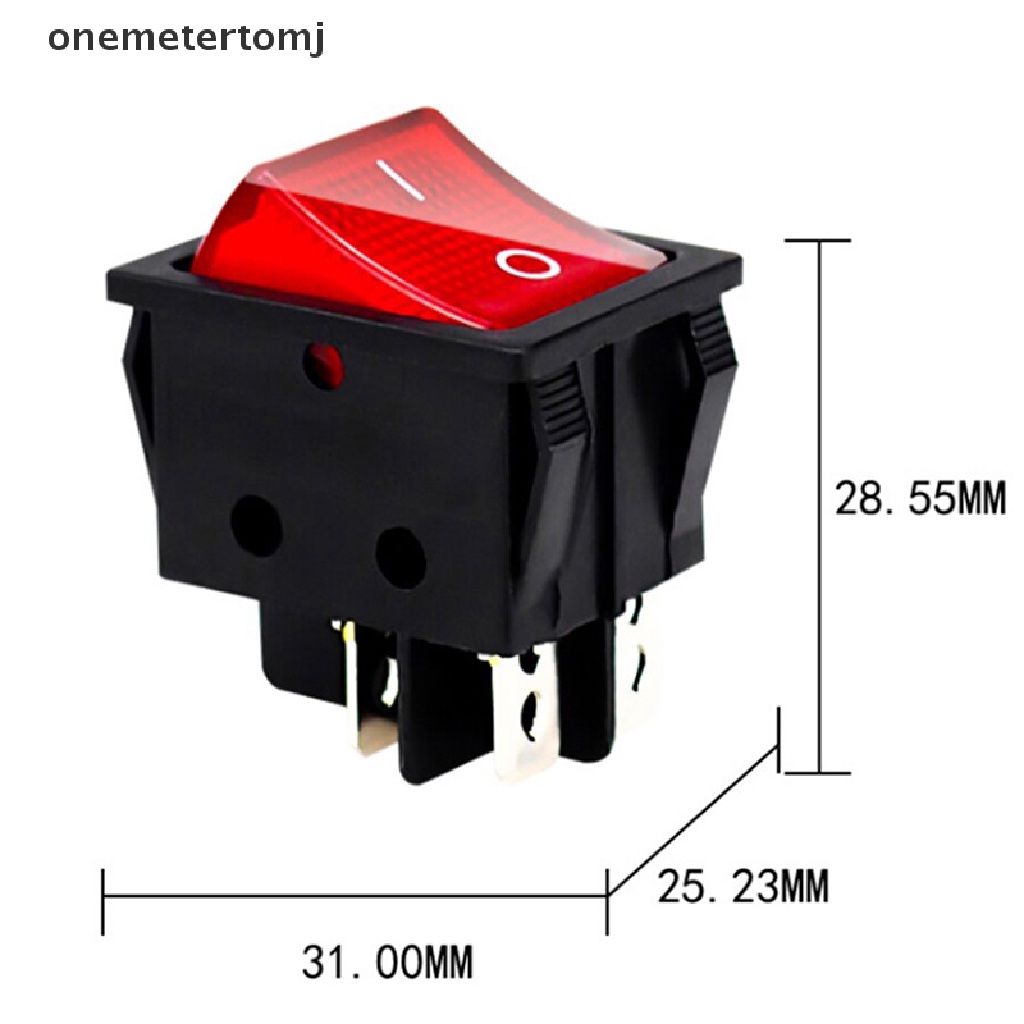 Set 2 Công Tắc ON-OFF 2 Vị Trí 4 Chấu Cỡ Lớn 16A / 250V KCD4-201