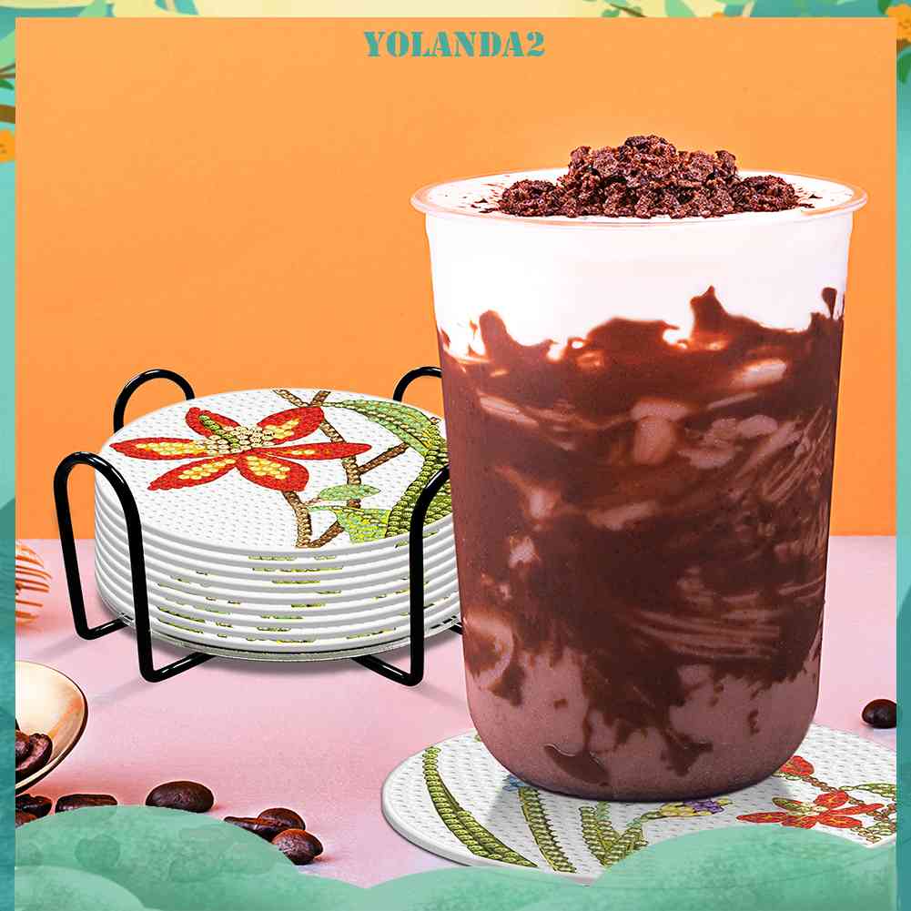 Đế Lót Ly Pha Lê Có Thể Tái Sử Dụng Kèm Giá Đỡ Tiện Lợi Sự Bảo Vệ