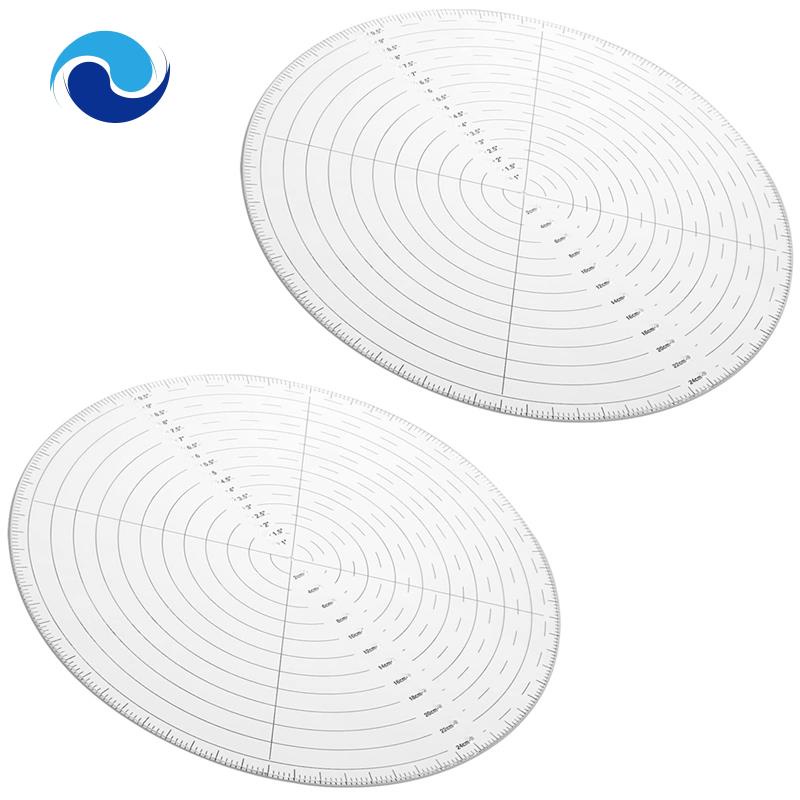 La Bàn Tròn 10 inch Bằng Acrylic Trong Suốt Dùng Để Làm Mộc