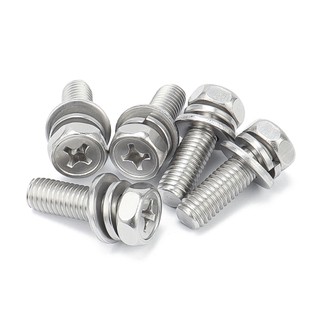  gioăng vít kết hợp lục giác bằng thép không gỉ 304