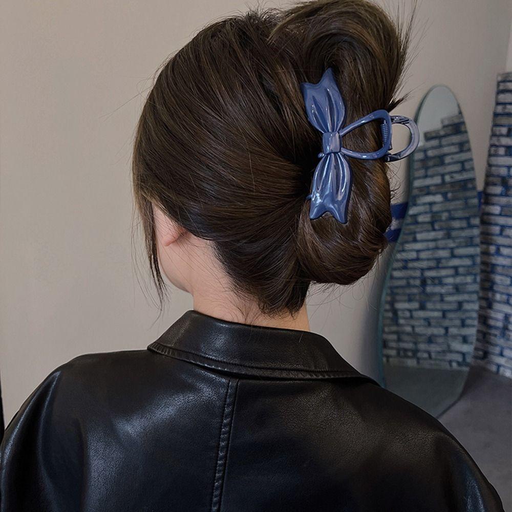 Kẹp Tóc Càng Cua Đính Nơ Bằng Hợp Kim Kẽm Dễ Thương Cho Bạn Gái