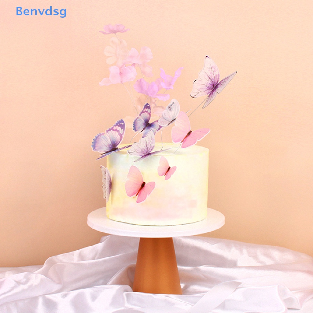 1 Set Que Cắm Trang Trí Bánh Kem Hình Bướm