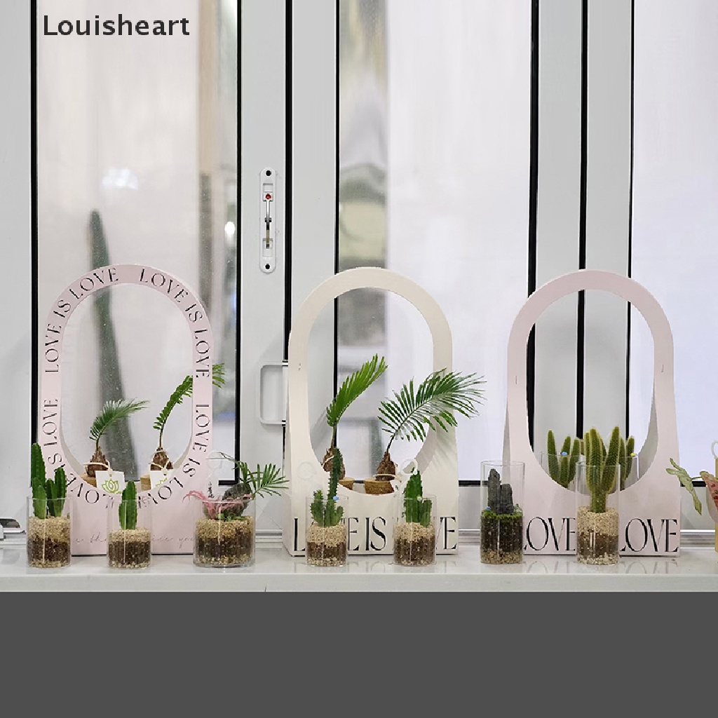 Giỏ Hoa Giấy Kraft Louisheart Chống Thấm Nước Có Quai Cầm Tiện Lợi