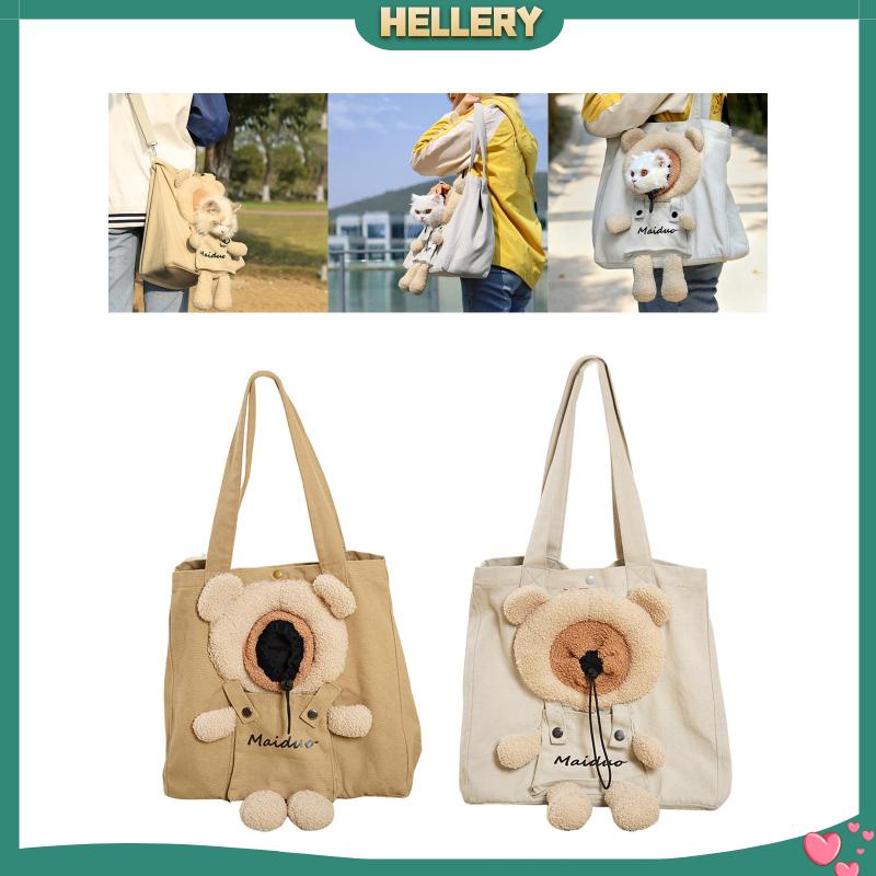 [HelleryVN] Túi Xách Du Lịch Đeo Vai Hình Gấu / Mèo Dễ Thương