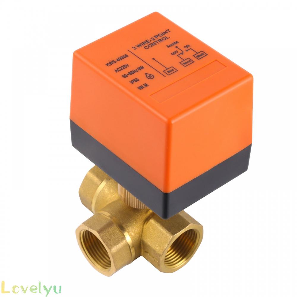 ⭐2023 ⭐Electric Ball Valve 1/2&quot; 3/4&quot; 1&quot; 2&quot; 3-Wire 2 Point Control AC 220V