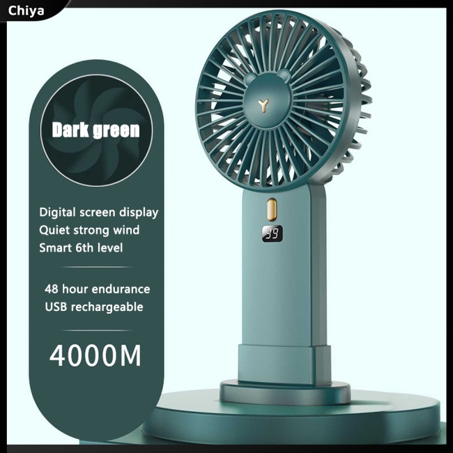 Quạt Mini Cầm Tay Màn Hình Led Sạc Cổng Usb Tiện Dụng Và Bền
