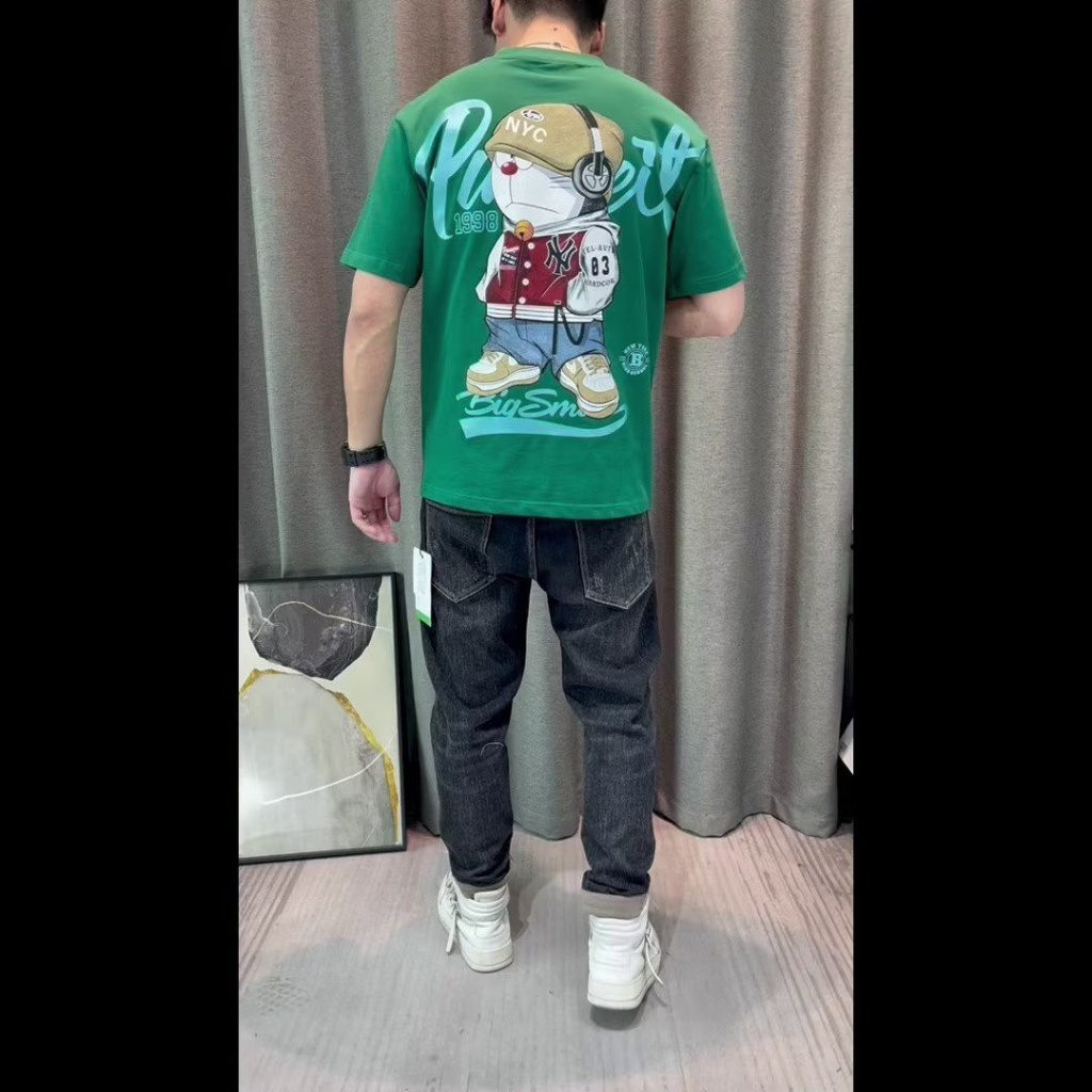 Áo Thun Cotton Trơn Tay Ngắn In Chữ Phong Cách Hip Hop Đường Phố Thời Trang Mùa Hè Cho Nam Giới Size S-5XL