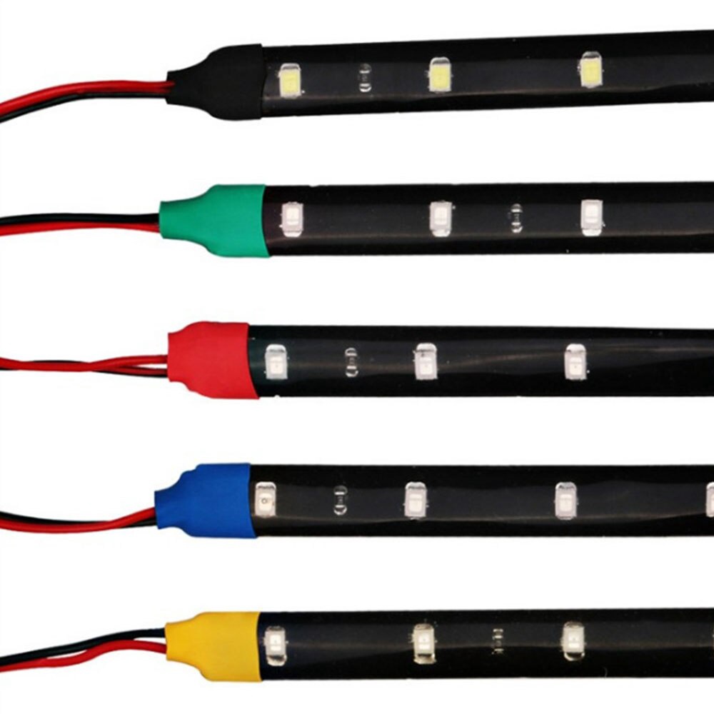 1 Máy Tính Chống Nước Cho Xe Hơi Tự Động Trang Trí Đèn LED Dẻo Dây 12V 30Cm 15SMD Đèn LED Xe Hơi Chạy Ban Ngày ánh Sáng Xe Ô Tô Dây Đèn LED Ánh Sáng